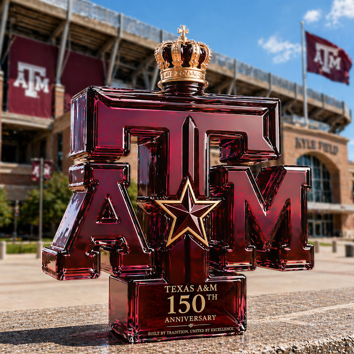 Texas A&M 150th Anniversary Collector Bottle