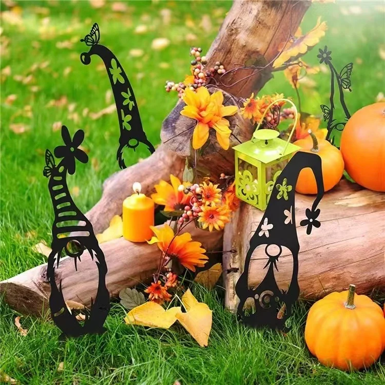 2024 Most Popular Gnome Set of 4 Yard Stakes