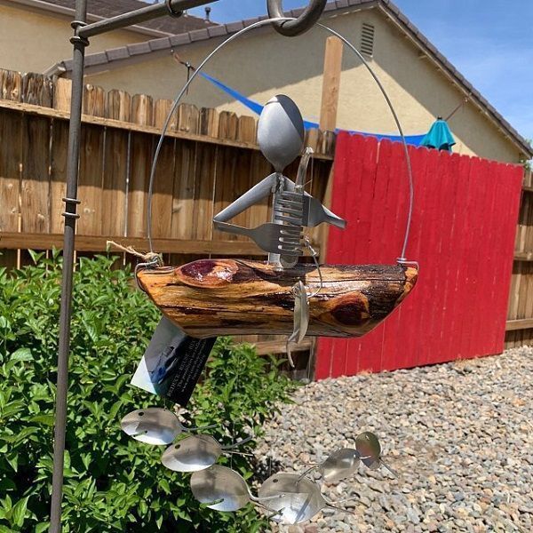 Fishing Man Wind Chime