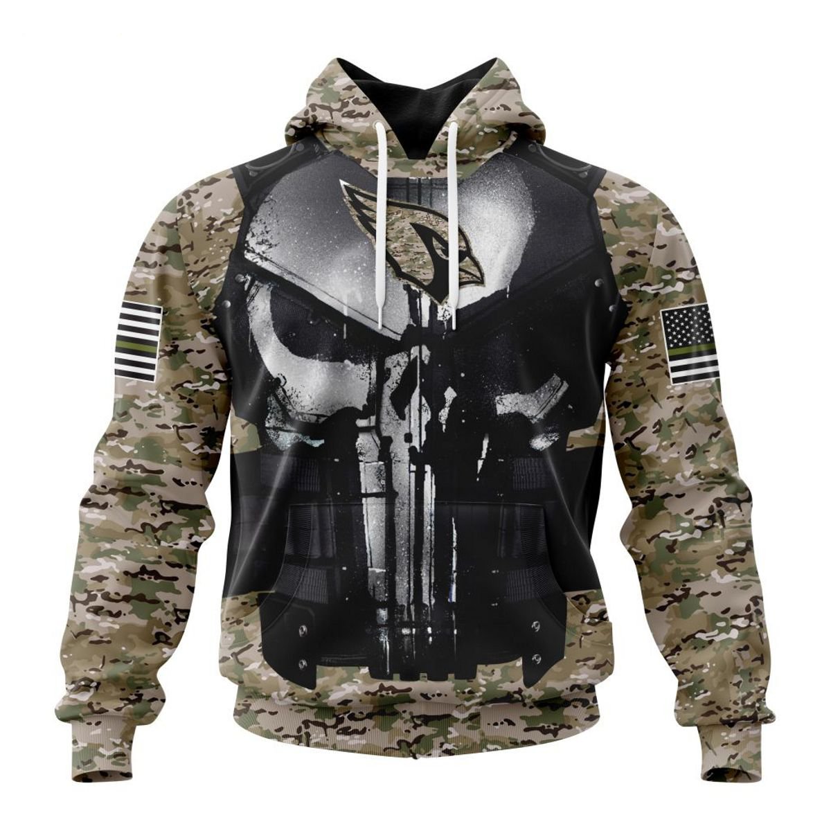 ARIZONA CARDINALS 3D HOODIE SPECIAL VETERAN KITS