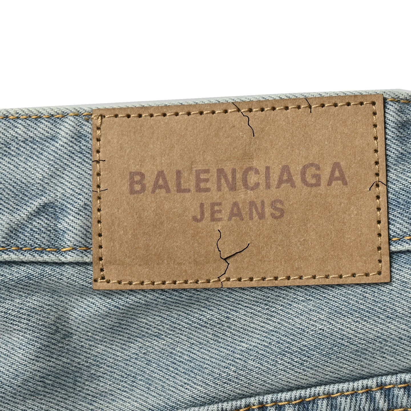 Balenciaga 24Fw patchwork washed jeans