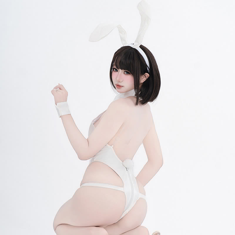 Cosplay Sexy Bunny Girl Backless Uniform Jumpsuit Lingerie