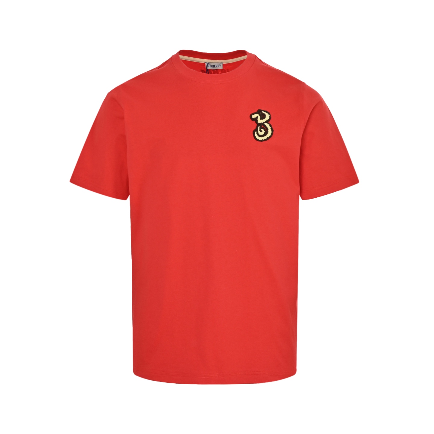 Burberry 25ss Snake Year Limited Edition Towel Embroidered Logo Short Sleeve
