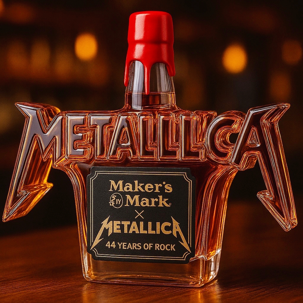 🔥METALLICA “44 Years of Rock” Limited-Edition Whiskey Bottle
