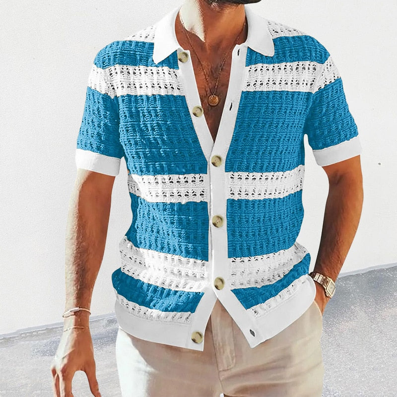 Imola Striped Button-Up Shirt
