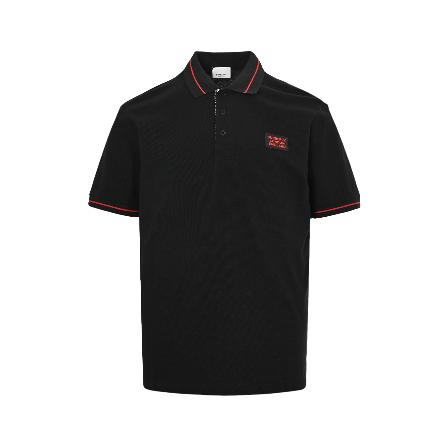 Burberry 25ss chest logo lettering Polo short sleeve