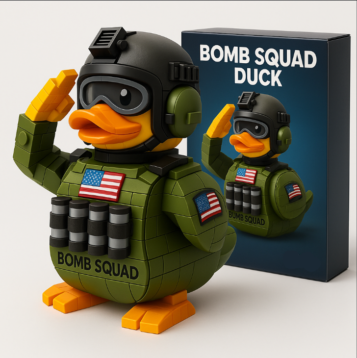 Military Uniform Salute Puzzle Duck