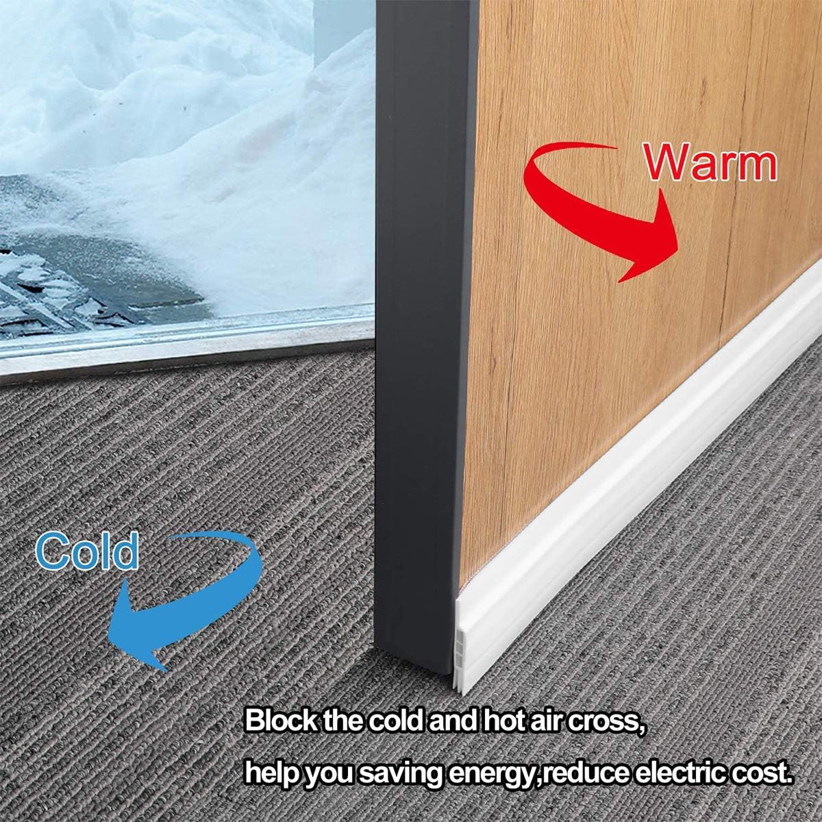 (🔥Last Day Promotion-SAVE 50% OFF)🏡Door Bottom Seal Strip(6M/19.6FT)-BUY 2 GET 1 FREE