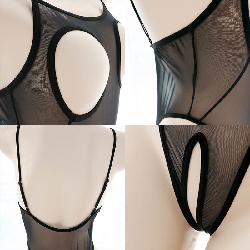 See-through Hollow Out Jumpsuit Lingerie