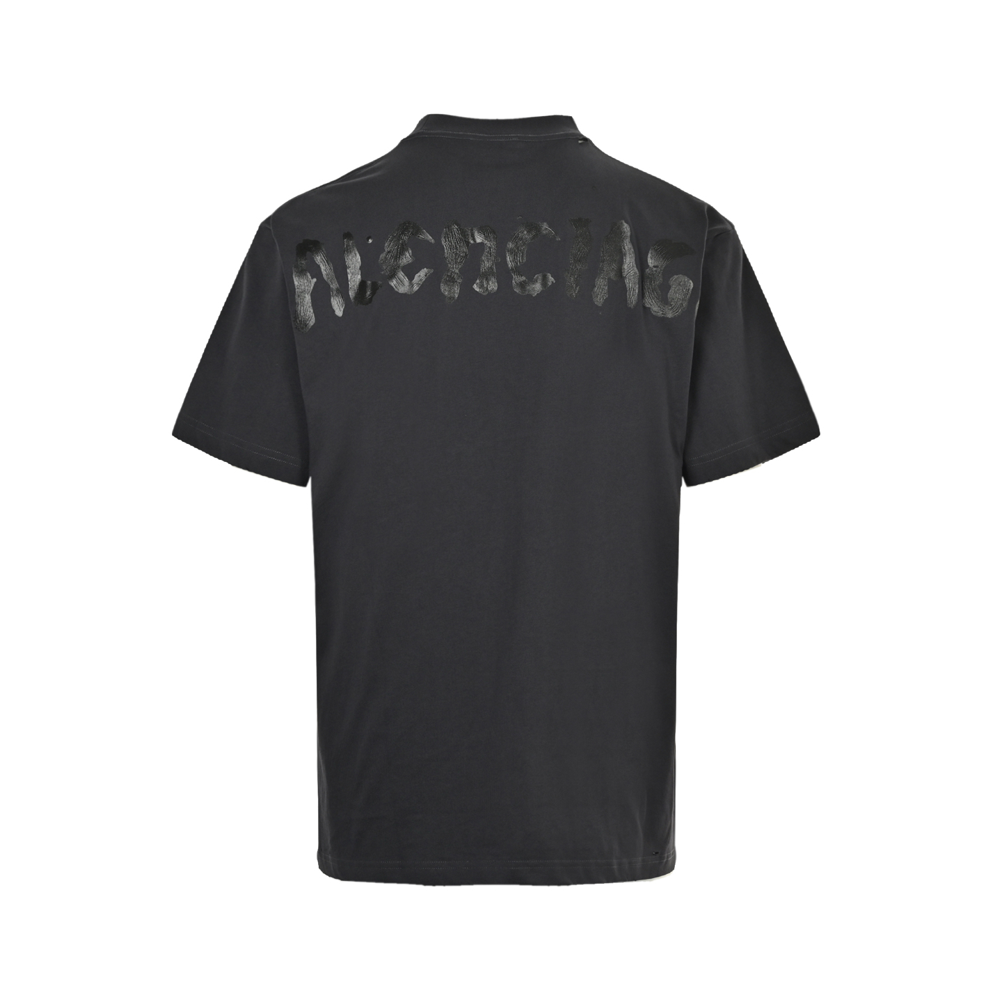 Balenciaga 25ss back graffiti lettering print short sleeve