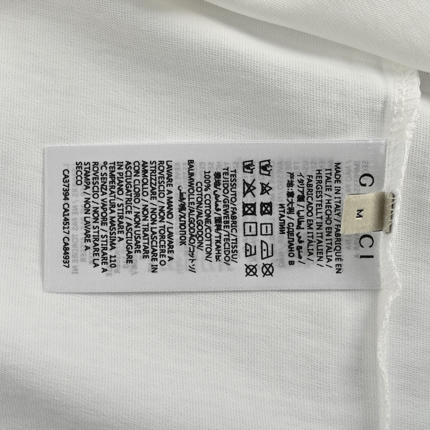 Gucci Double G interlocking belt letter print short sleeve