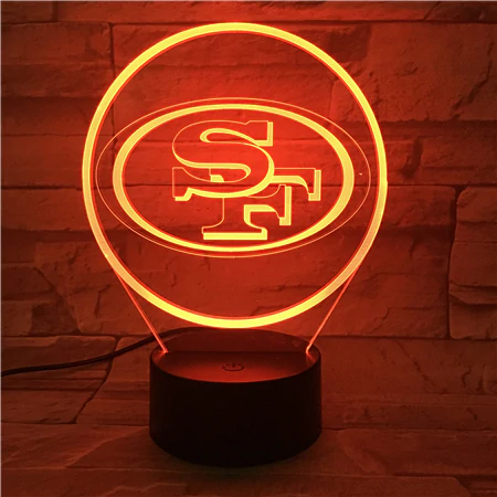 SAN FRANCISCO 49ERS 3D LED LIGHT LAMP