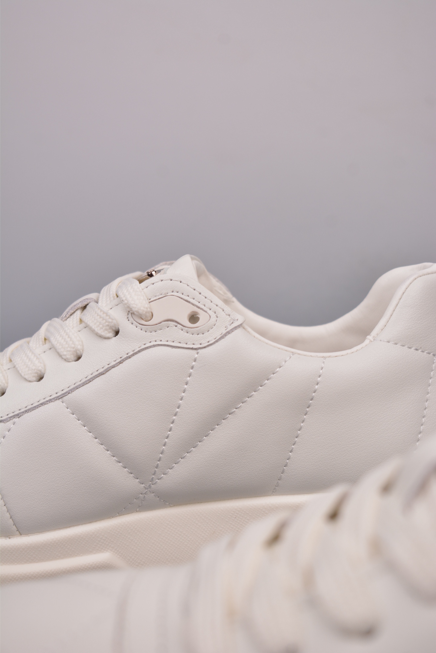 Prada PRAX 01 Triangle Logo Leather Sneakers Diamond Off-White 3D988M_3LF5_FG000