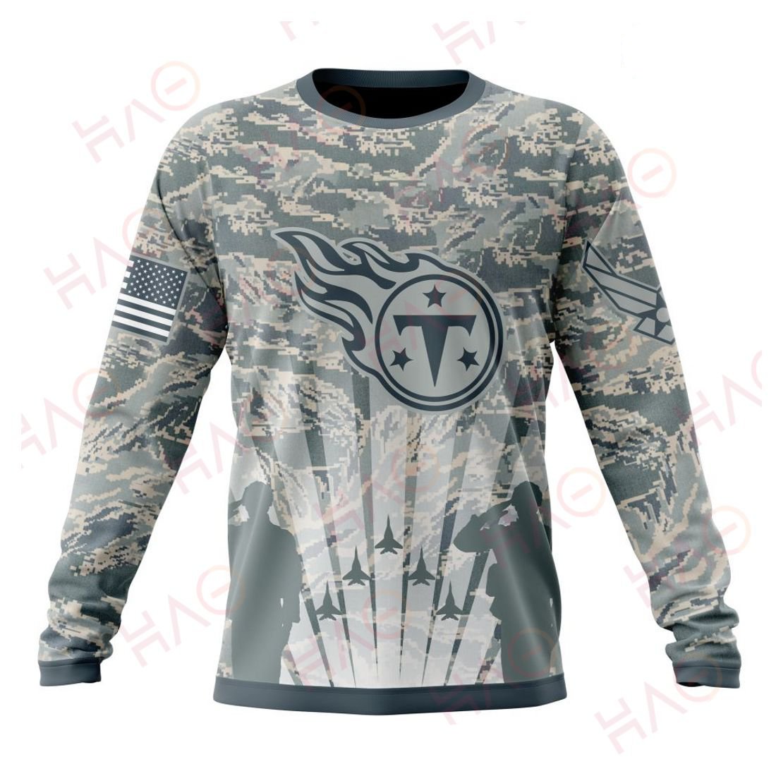 TENNESSEE TITANS 3D HOODIE US AIR FORCE