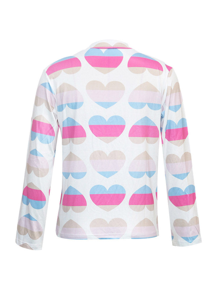 Heart Print Top