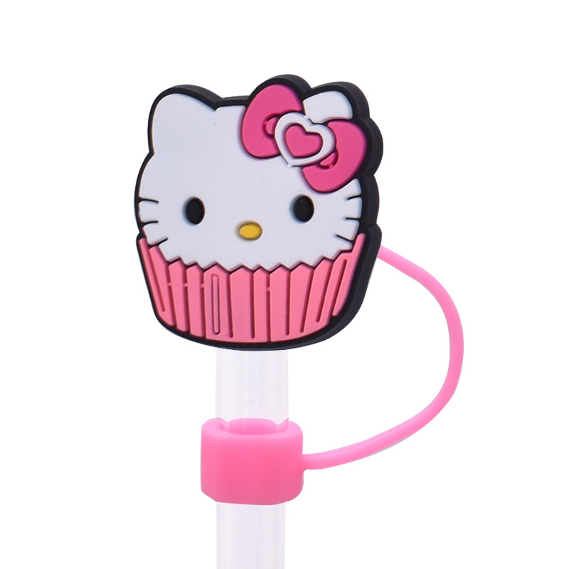 20 Styles Hellokitty Straw Covers Cap