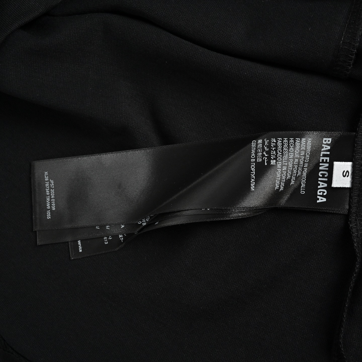 Balenciaga 25ss reflective lettering short sleeves