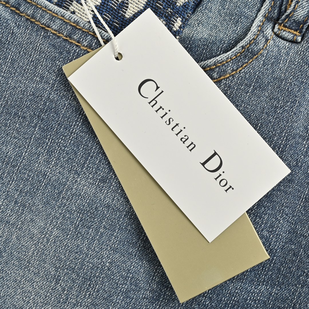 Dior classic monogram pocket jeans