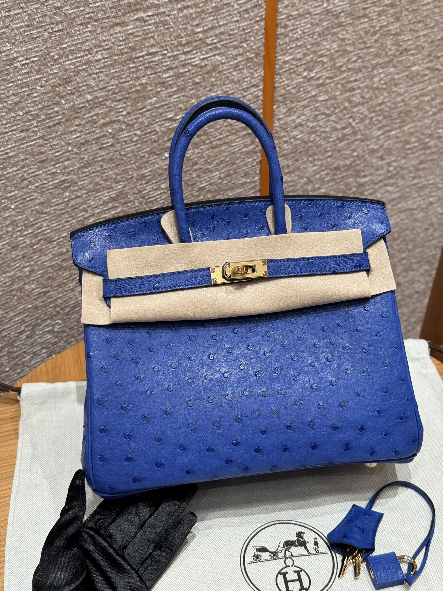Hermès Birkin O7Bleuet Handbag (Handmade to Order)
