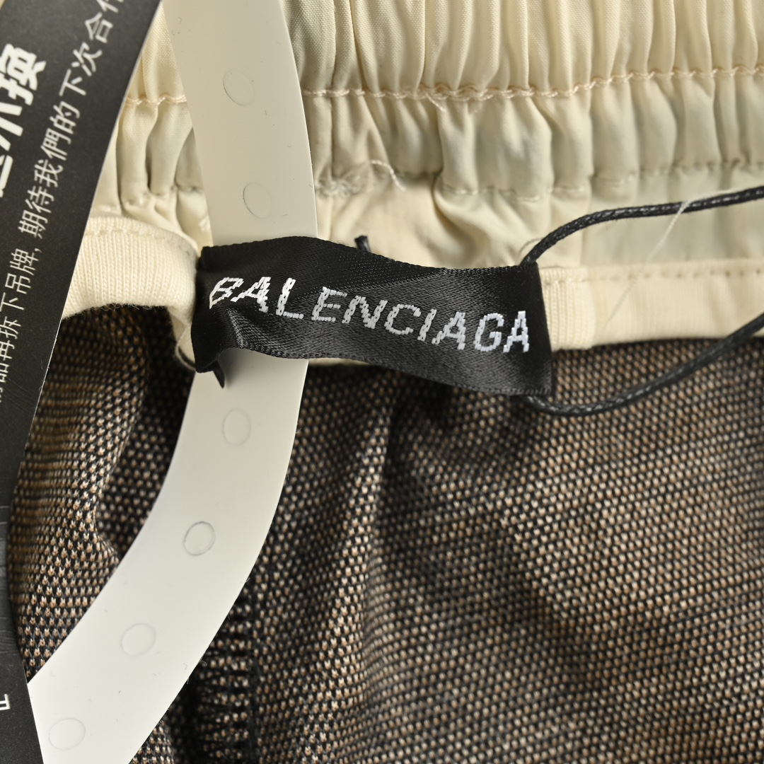 Balenciaga 24ss monogram check trousers
