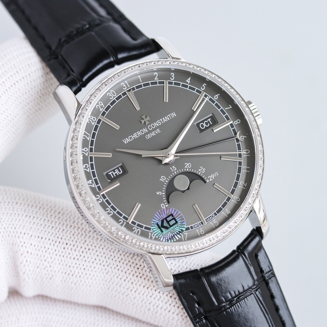 Tradition series complete calendar watch back diamond version 4010TO00R/B344B740B345