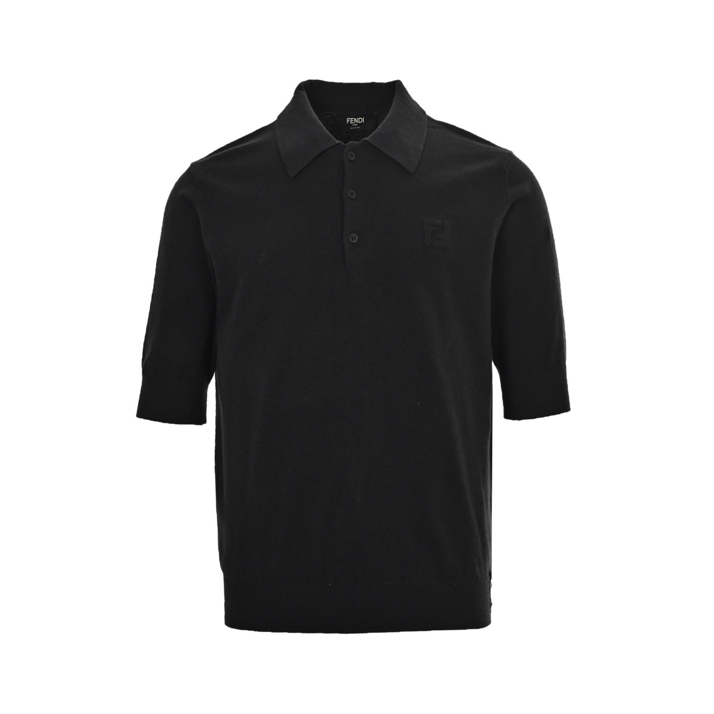 Fendi 25ss FF embossed knitted Polo short sleeve
