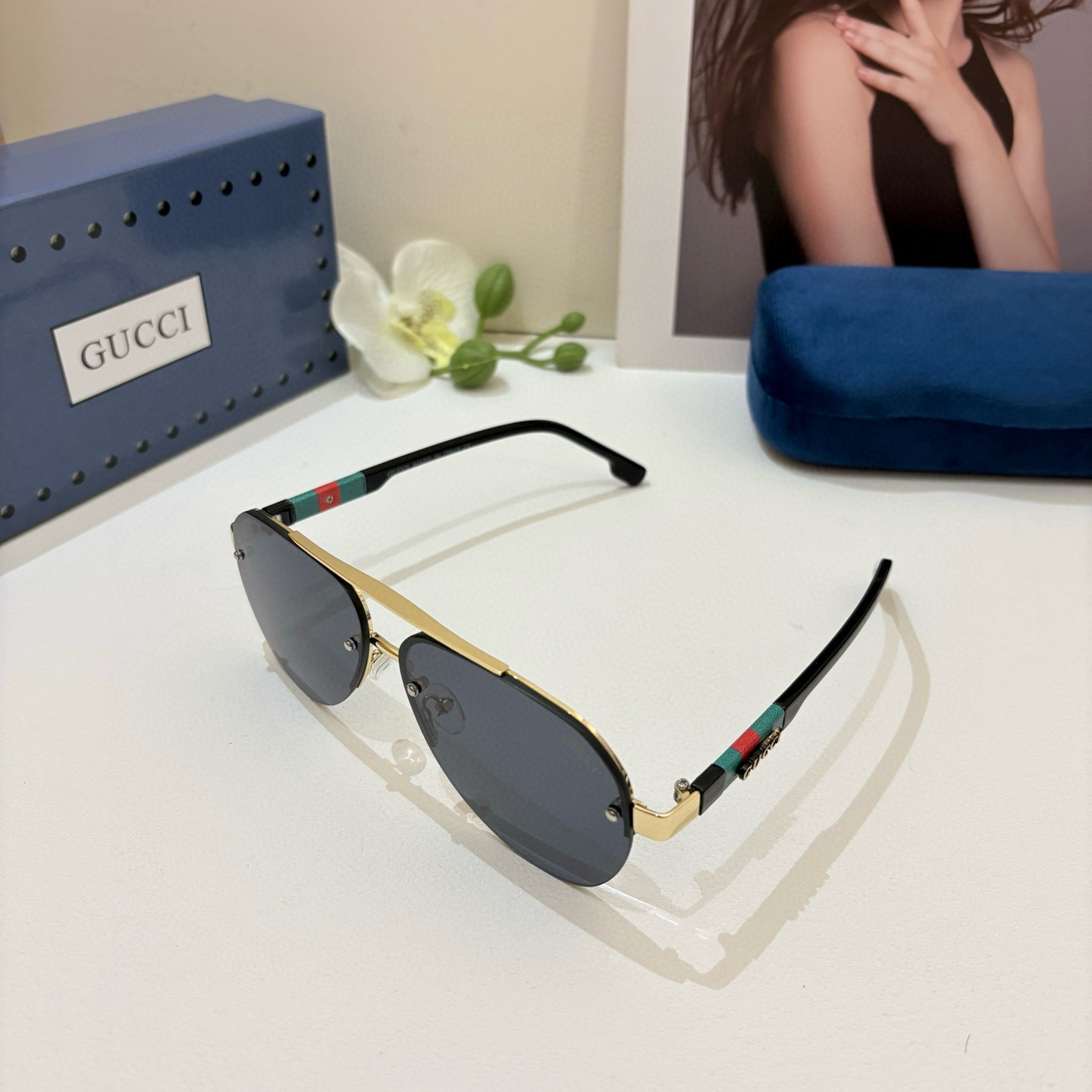 Gucci rimless sunglasses