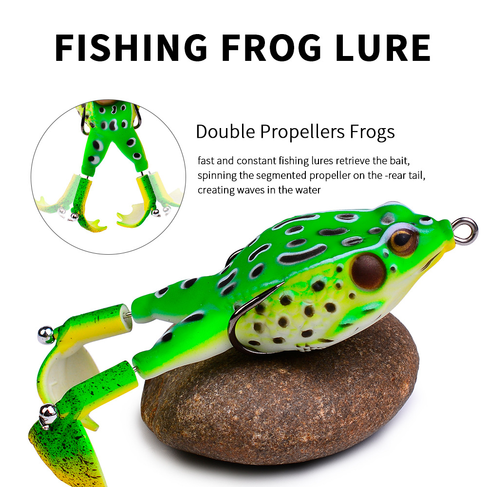 Double Propeller Frog Lures (BUY 8 GET 4 FREE & FREE SHIPPING)