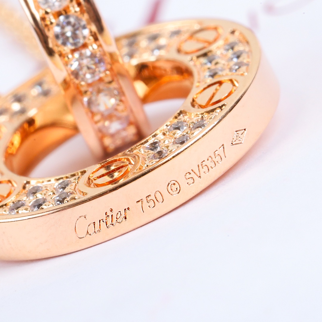 Cartier Gypsophila Diamond Double Ring Necklace