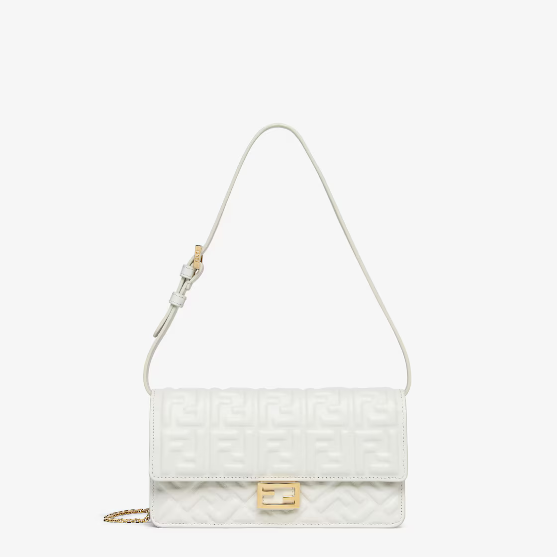 Fendi Chain Wallet Baguette Handbag 8M0498AAJDF0QVL
