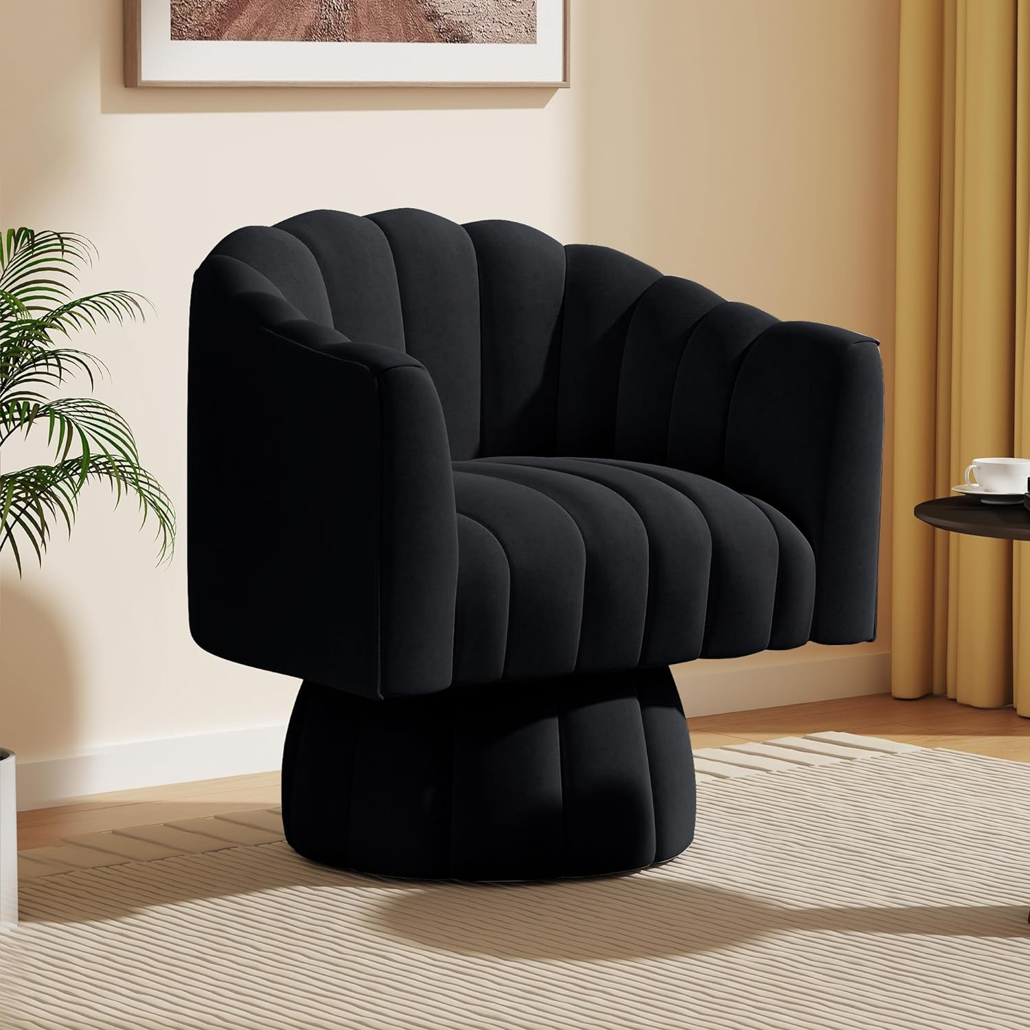360 Degree Swivel Cuddle Barrel Accent Sofa Chairs