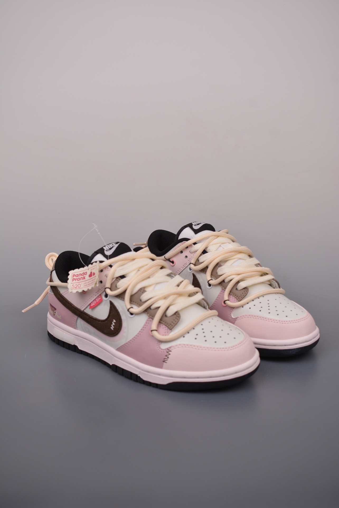 Nike SB Dunk Low Valentine's Day Pink and White Heart-Stirring Email Graffiti