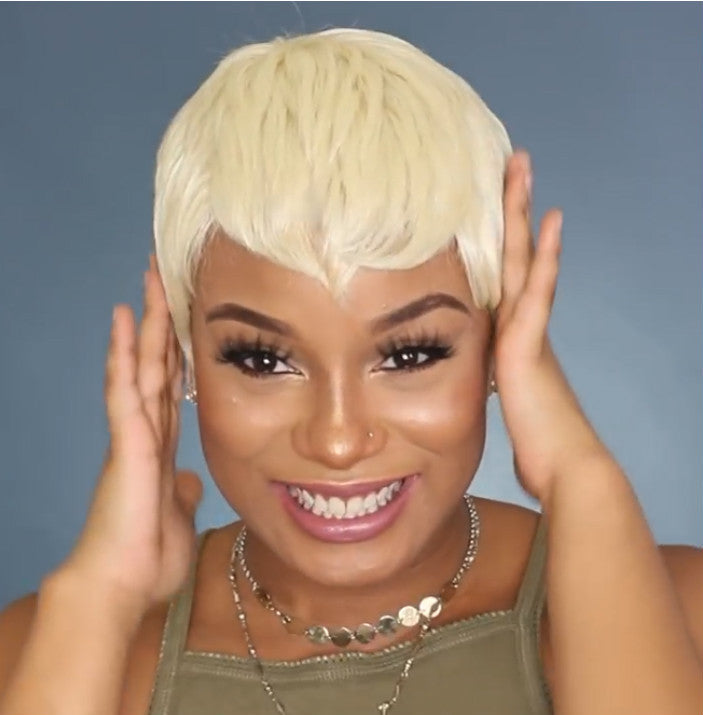 Luna wigs Short Pixie Cuts Hair Wigs for African American Women