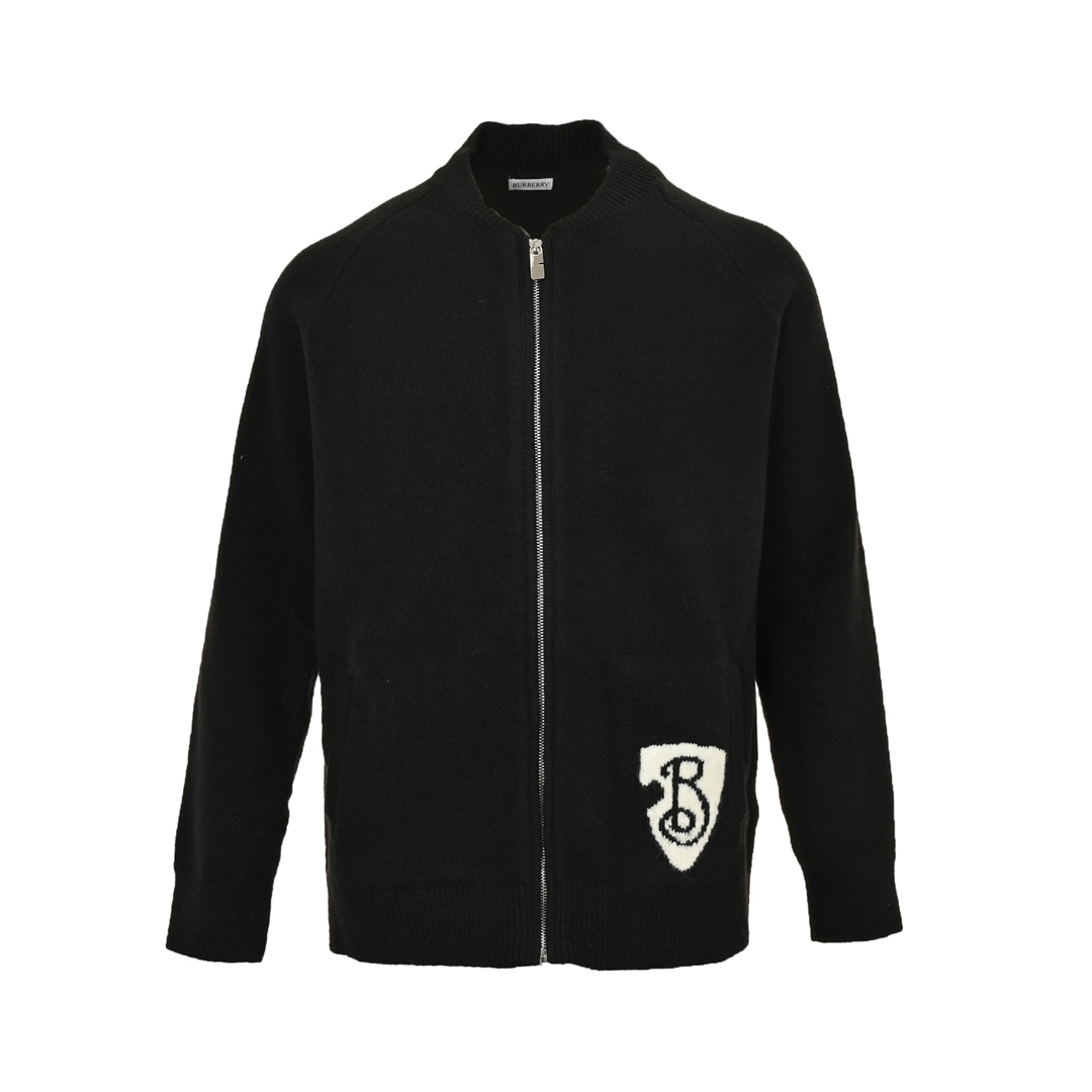 Burberry 24Fw B-line shield zip-up sweater jacket
