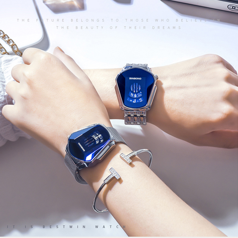 Diamond Style Quartz Watch For Men & Women-Buy Two Free Shipping
