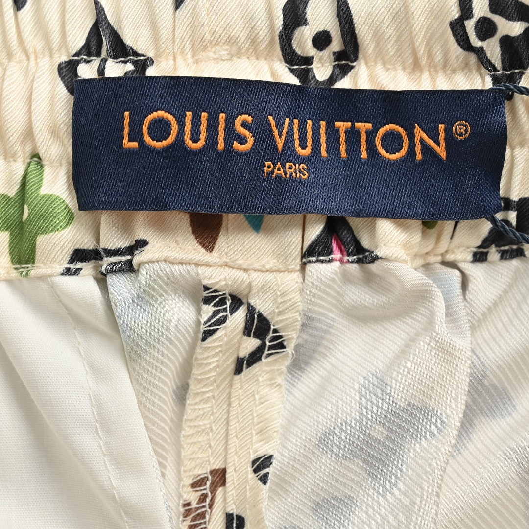 Louis Vuitton Monogram printed silk shorts
