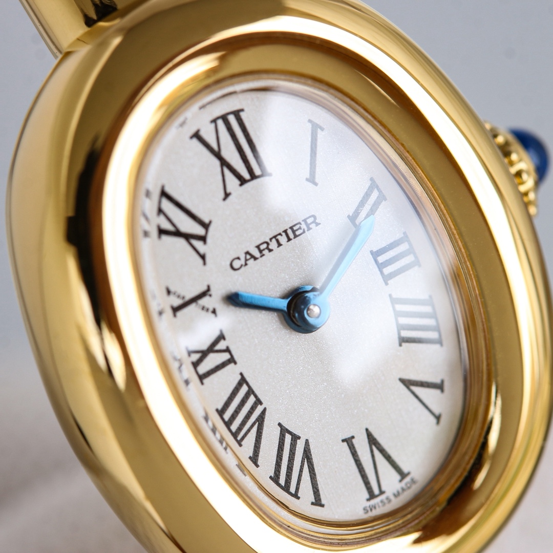 Cartier Bathtub Gold Bracelet Watch