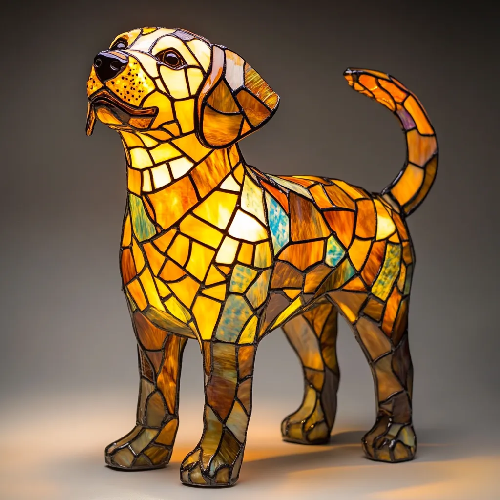 Colorful Dog Lamp
