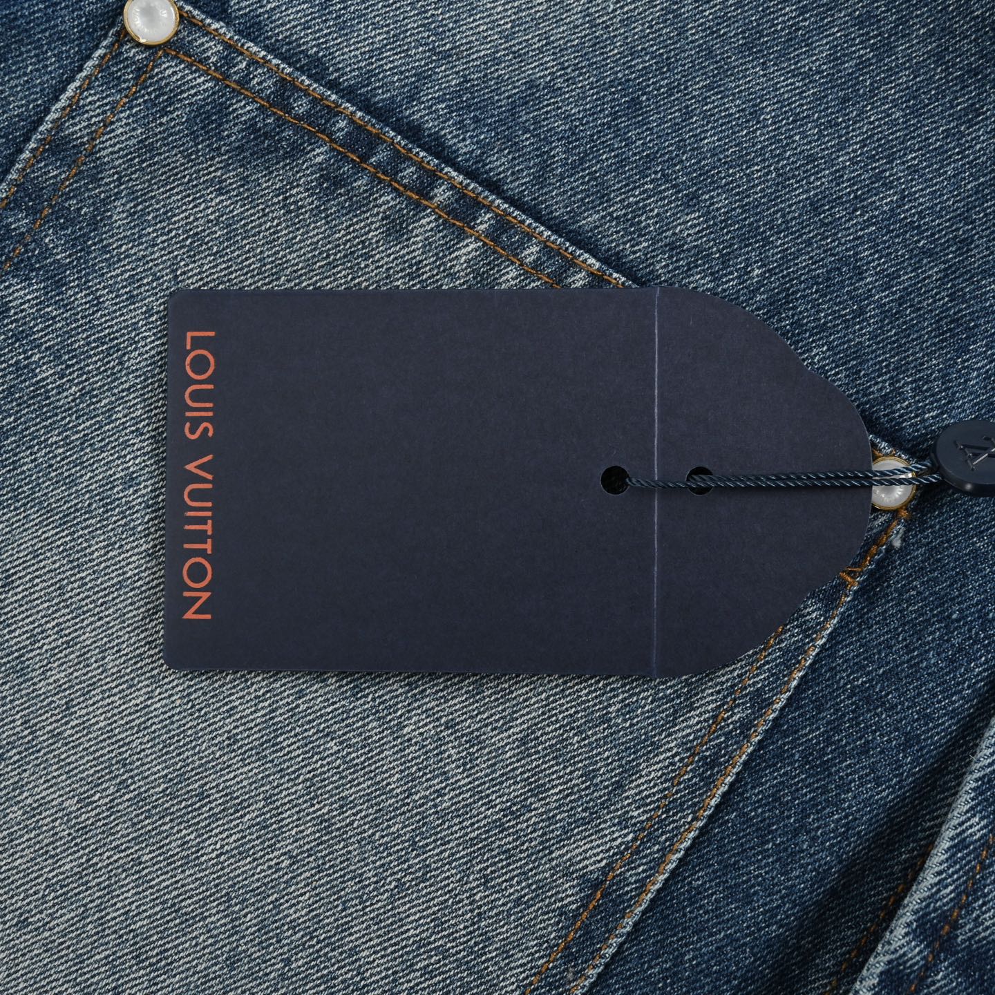Louis Vuitton 24Fw sun-faded washed denim jacket