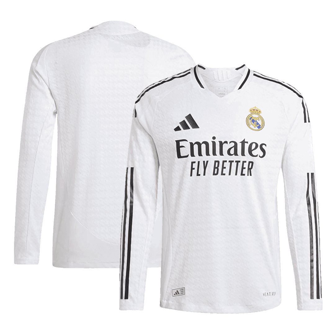 Authentic Real Madrid long-sleeved home football shirt 2024/25