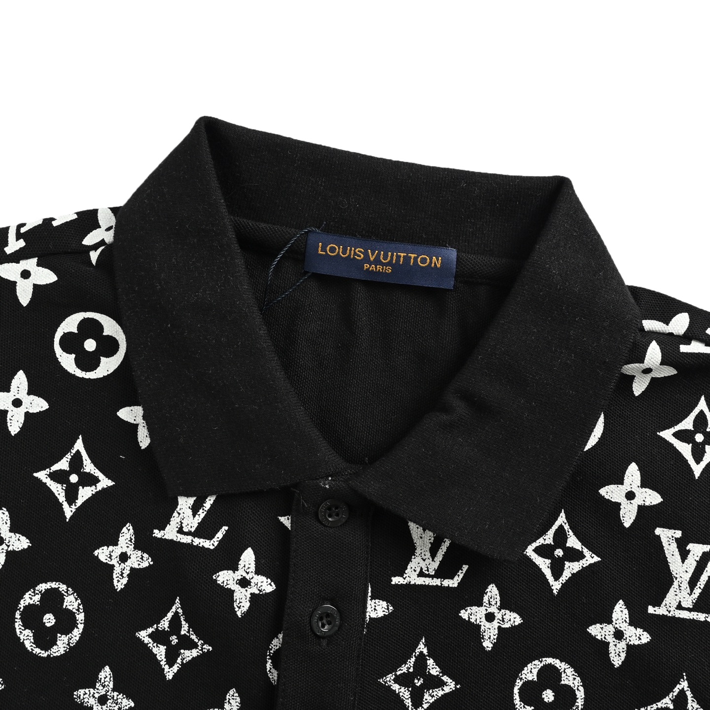 Louis Vuitton 25ss old flower gradient Polo short sleeve