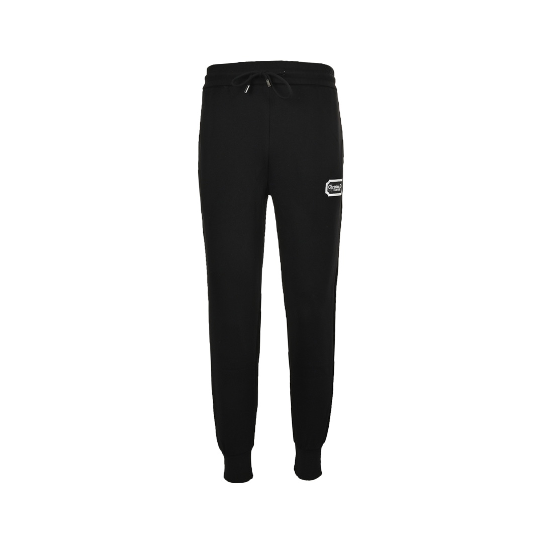 Dior 24Fw silver logo embroidered trousers