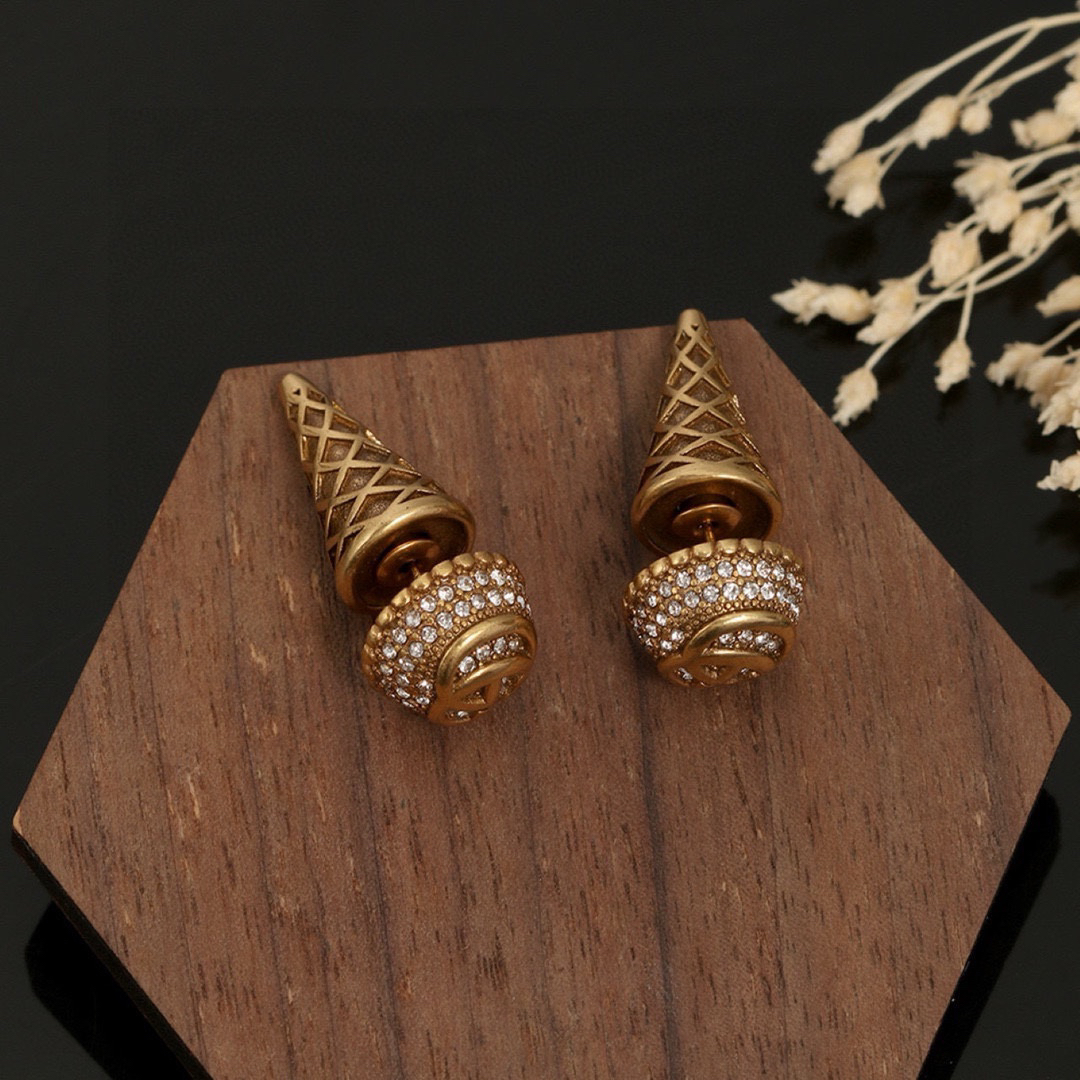 GUCCi ice cream diamond earrings