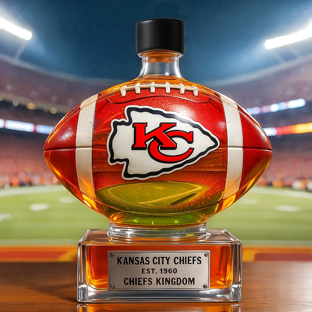 Glory of the Kingdom——Kansas City Chiefs Whiskey Bottle