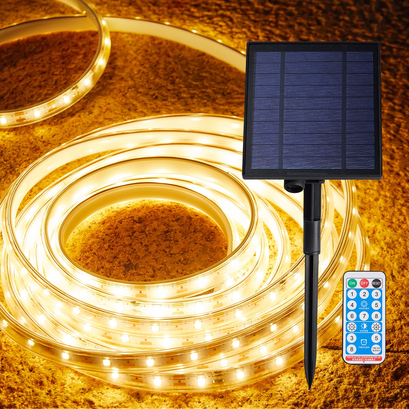 🔥Last Day 50% OFF🔥16.4Ft 320 LED Solar Powered Strip Lights Outdoor Waterproof