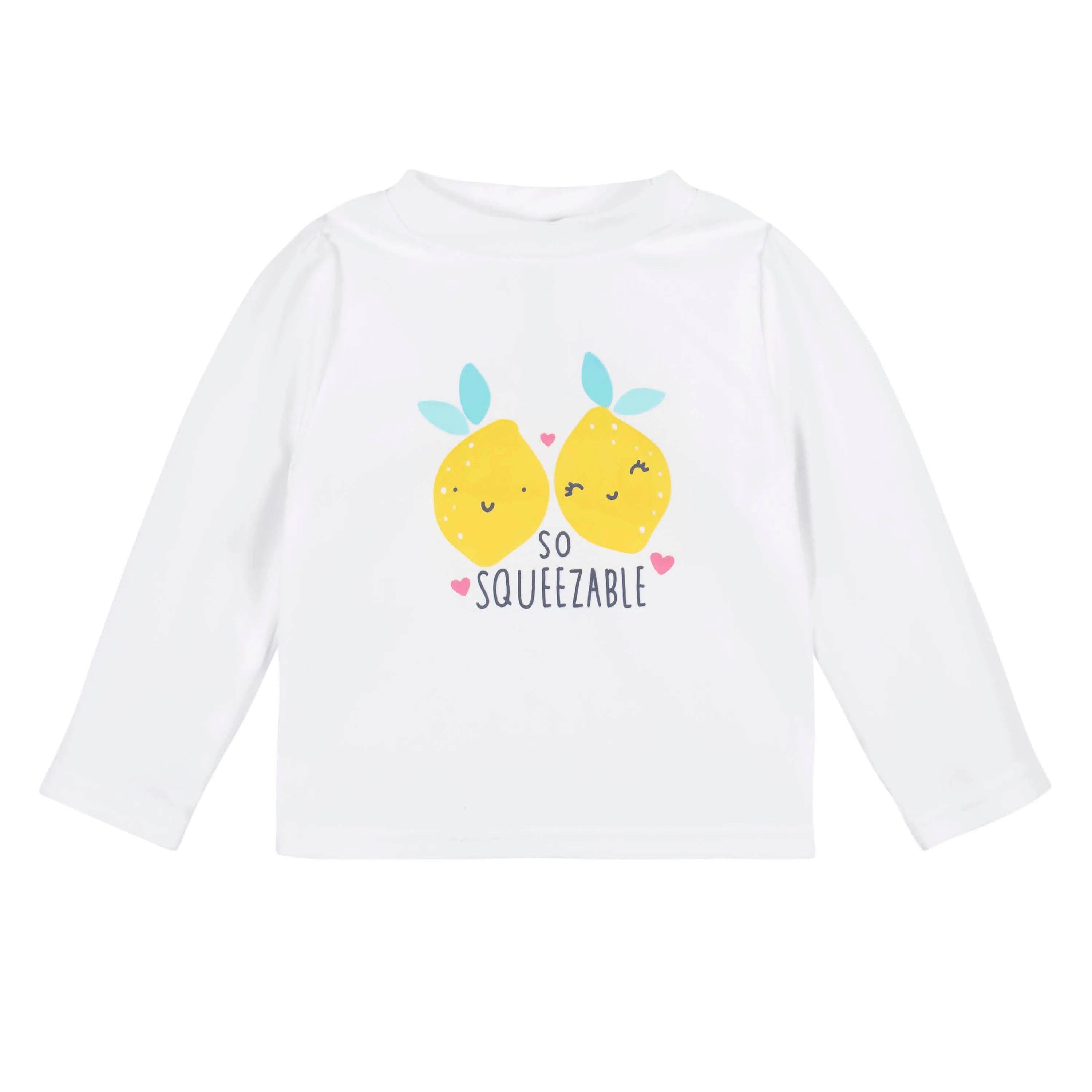 2-Piece Baby & Toddler Girls Lemon Squeeze Rash Guard & Swim Bottoms Set