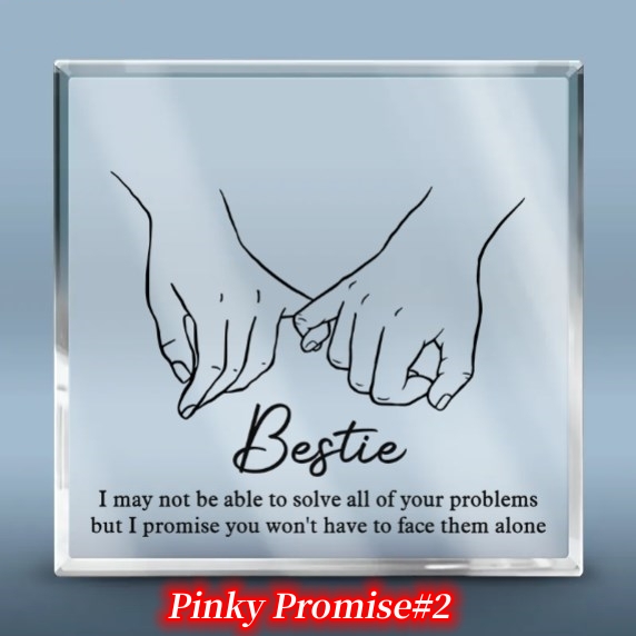 I'll Be There Pinky Promise-Personalized Custom Plaque
