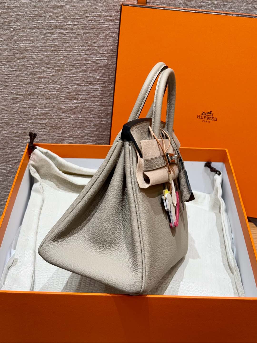 Hermès Birkin 81 Gris tourterlle handbag (handmade to order)