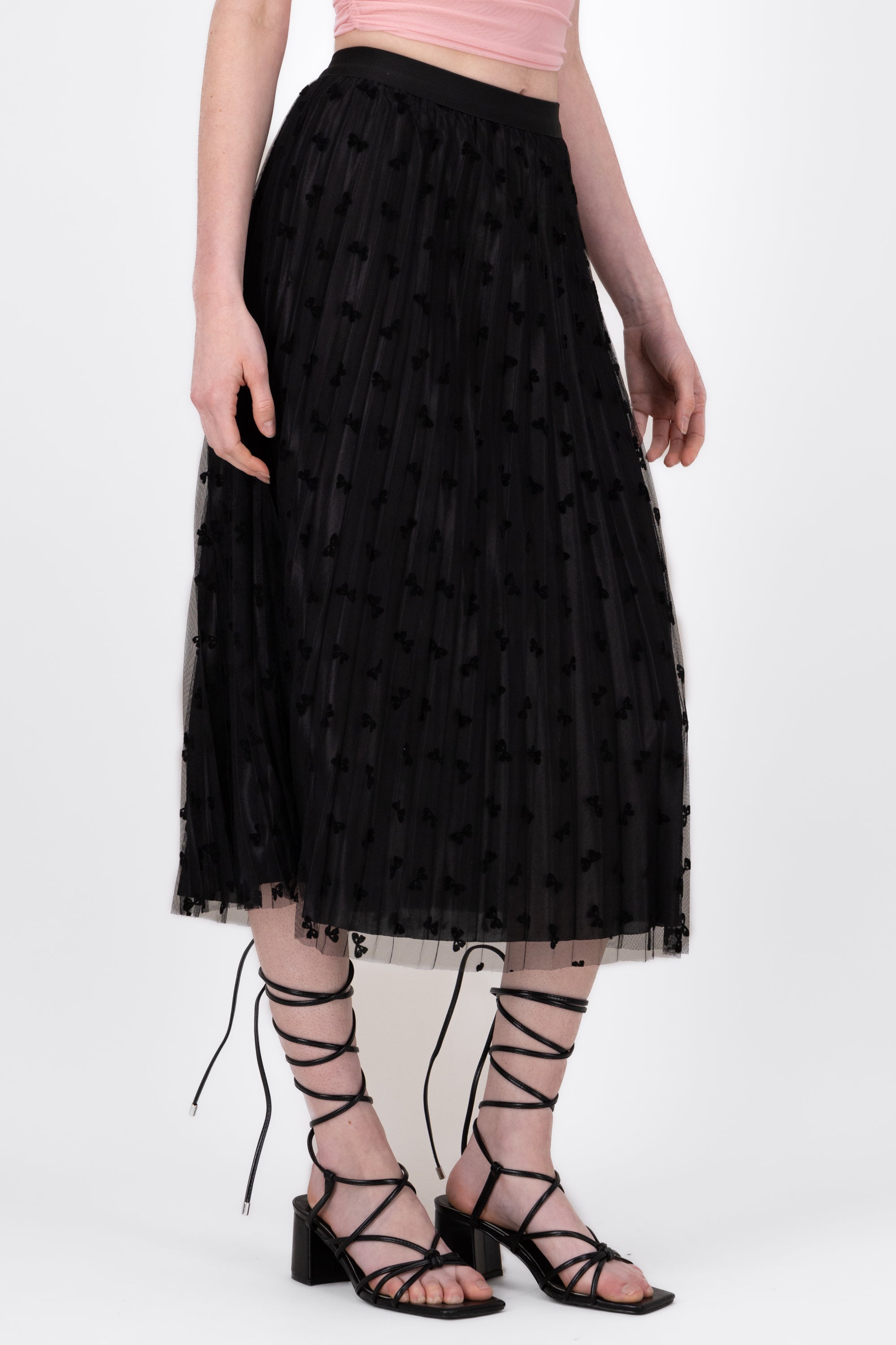 Mesh Midi Skirt