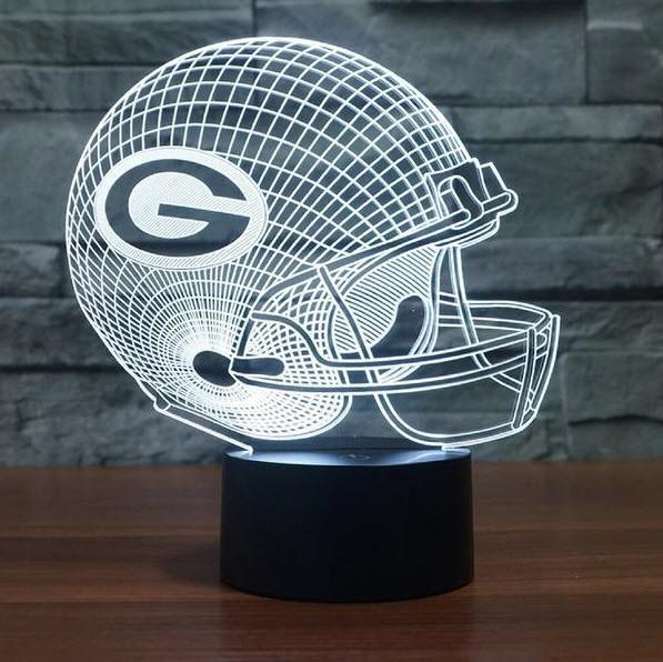 GREEN BAY PACKERS 3D LED LIGHT LAMP